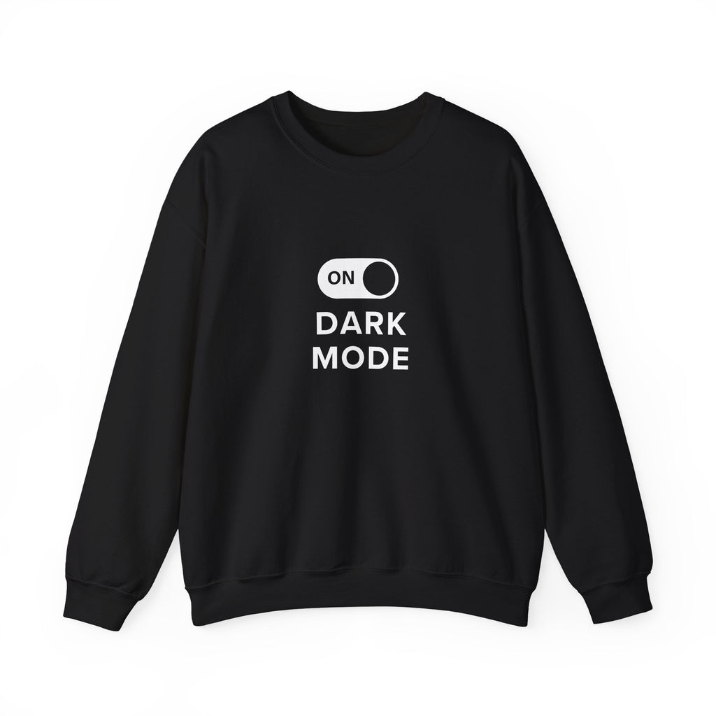 Dark Mode Activated Crewneck | Modern Mobster Unisex Sweatshirt